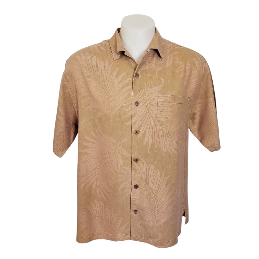 VTG Tommy Bahama‎ Relax Hawaiian Shirt Men 100% Silk Single Pocket Tropic Size M